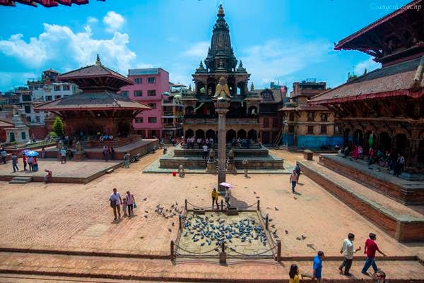 Front view of Krishna Mandir from Patan Durbar