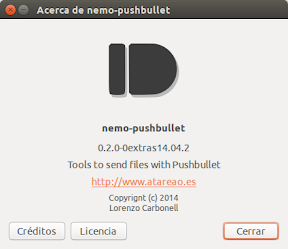 Envia archivos a tus dispositivos con Pushbullet desde Nemo