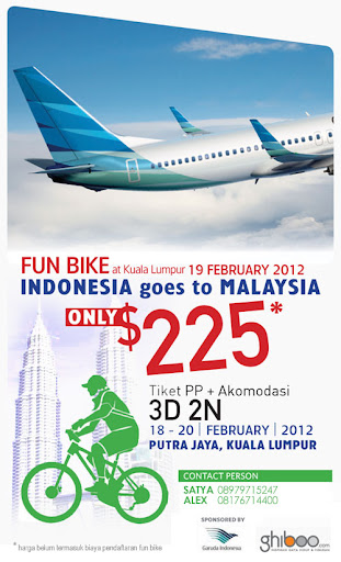 Fun Bike KL Malaysia with Garuda Airline only $225, 18-20 Feb 2012 FunBike-Garuda-Ghiboo