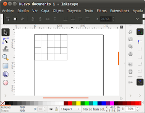 Crear tablas en dibujos vectoriales con Inkscape