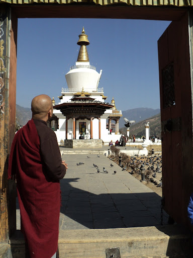 Ký sự chuyến hành hương Bhutan đầu xuân._Bodhgaya monk (Văn Thu gởi) DSC06531
