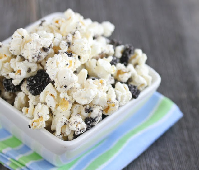 close-up photo of Cookies and Cream Popcorn