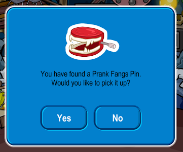 Club Penguin: Prank Fangs Pin