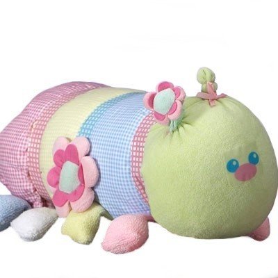 Caterpillar New Baby Girl Gift Set - Includes Hooded Towel, Receiving Blanket, Socks, Toys and More! - Unique Gift Idea for Newborns