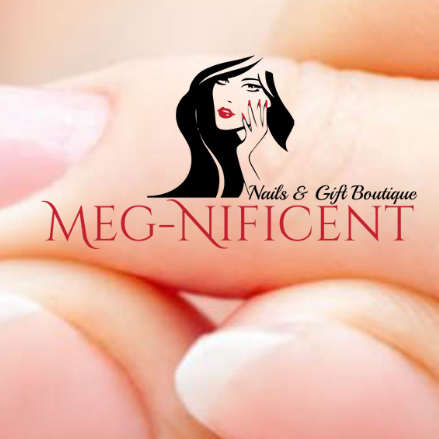 Meg-nificent nails & gift boutique logo