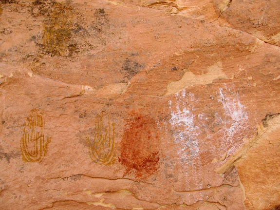 Handprint pictographs