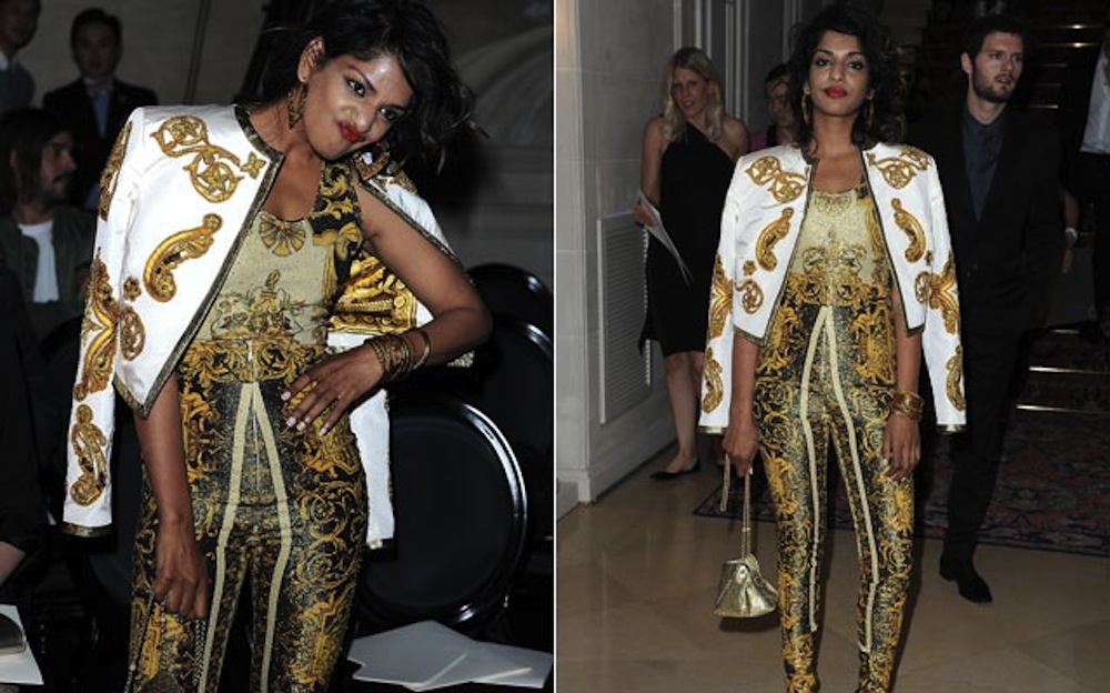 M.I.A. in Vintage Versace