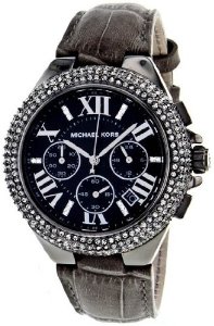  Michael Kors Women's 'Camille' Black Glitz Chronograph Watch - MK5666