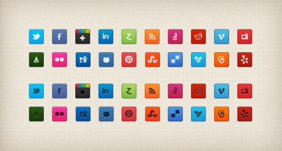Purty Social Icons