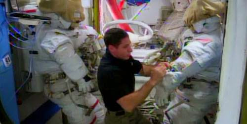 Station Crew Set For Tuesday Pump Replacement Spacewalk