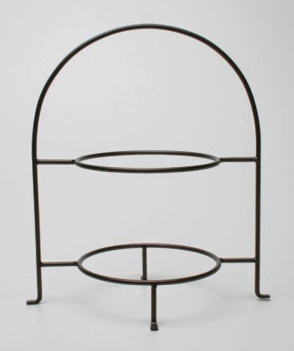  2-Tier Classic Plate Rack in Bronze By Tag