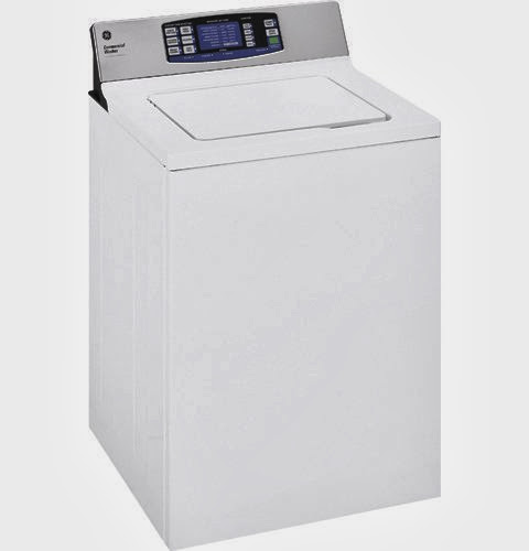  GE WNRD2050GWC Commercial 3.6 Cu. Ft. White Top Load Washer - Energy Star