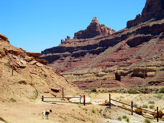 End of the San Rafael River/Mexican Mountain Road