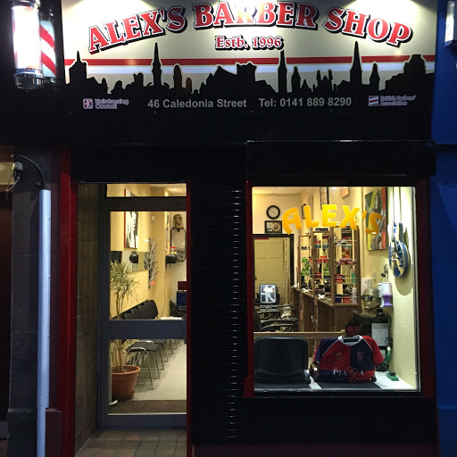 Alex's Barber Shop logo