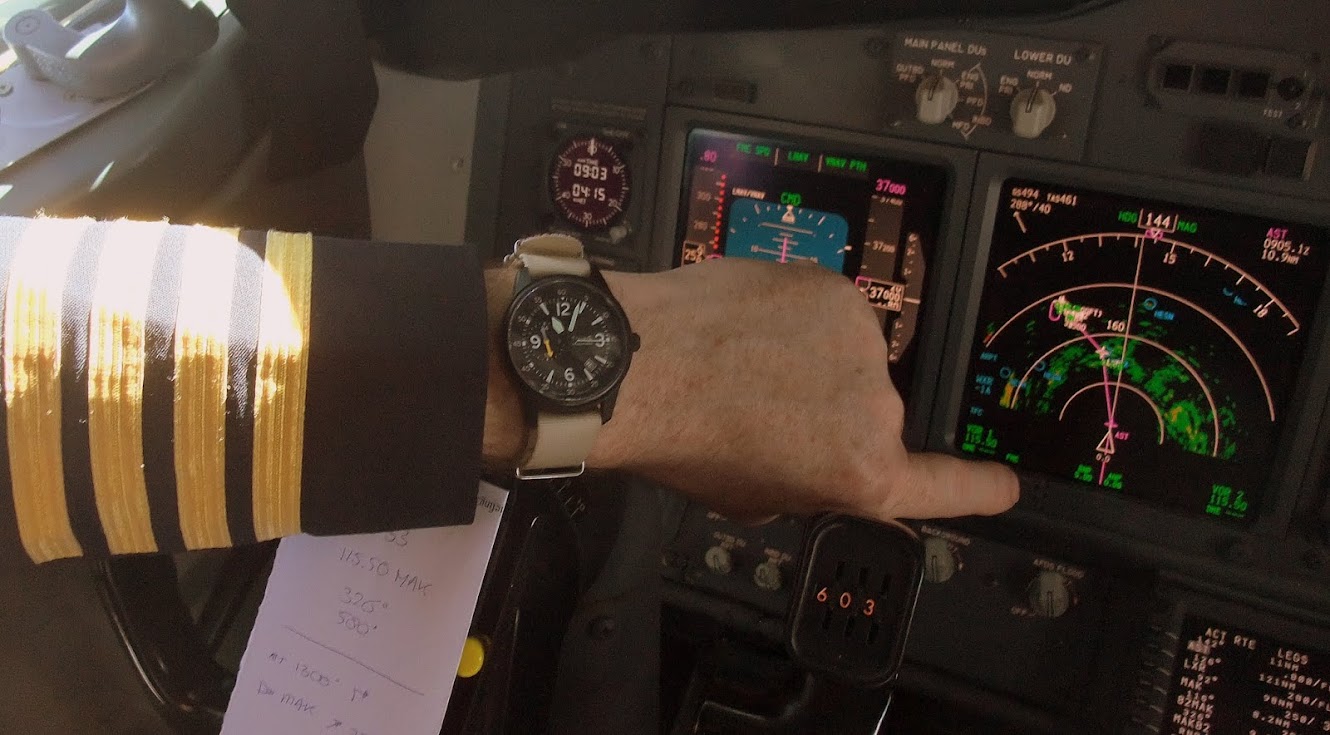 techne watches worn by a Pilot. This is obvious and pleasing