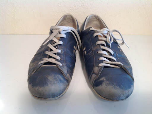 tonearmトーンアーム 吉祥寺のオーダー靴と靴修理のお店: PREMIATAプレミアータ レザースニーカーの靴クリーニング&補色