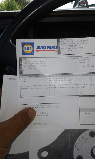 Auto Parts Store «NAPA Auto Parts - Orange County Auto Parts», reviews and photos, 515 E First St, Santa Ana, CA 92701, USA