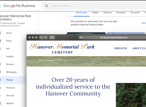 Hanover Memorial Park Cemetery logo