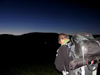 Approaching Chepeta Lake in the dark