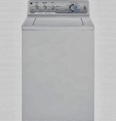  GE 3.9 Cu. Ft. Stainless Steel Top Loading Washing Machine