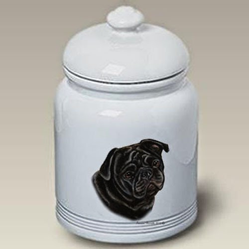  Pug Black - Tamara Burnett Treat Jars