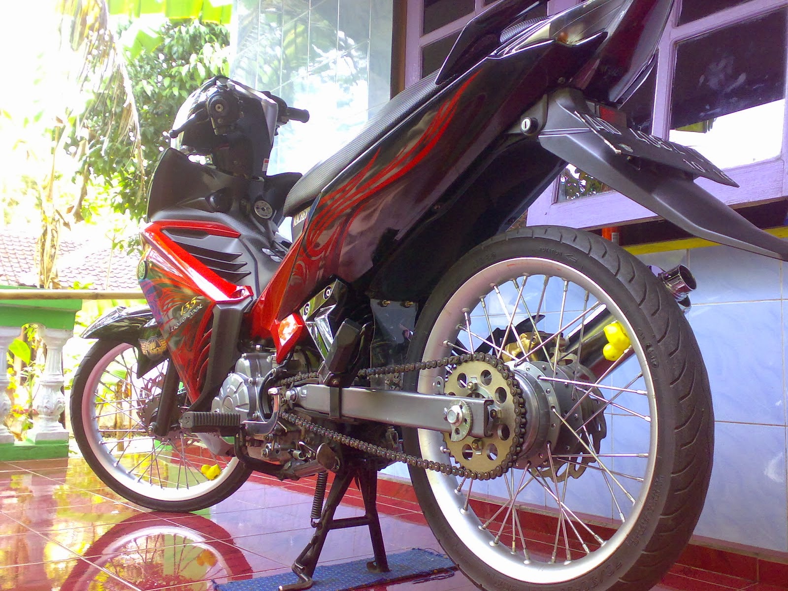 Modifikasi Jupiter Mx Velg Lebar