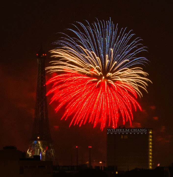 法國國慶煙火 巴黎 艾菲爾鐵塔