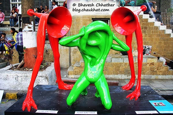 Kala Ghoda - Noise pollution sculpture