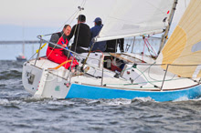 J/24s sailing off Annapolis, MD