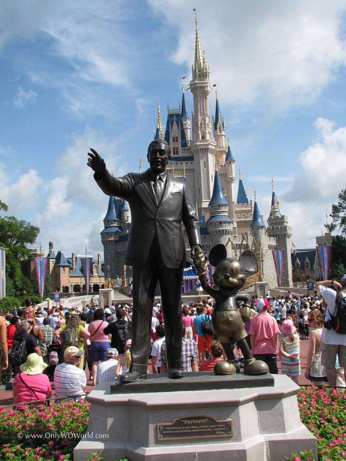 Iconic Partners Statue At Walt Disney World Resort