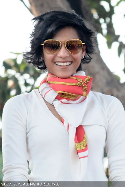 Mriganka Kumari during the Law & Justice Polo Match, held at Jaipur Polo Grounds on February 02, 2013.