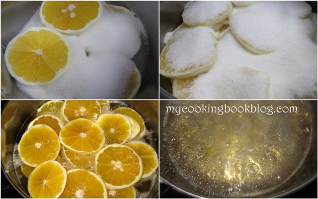 Портокалови кръгчета в захарен сироп