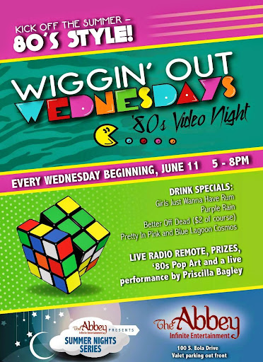 Wiggin' out Wednesdays 80s style at the Abbey