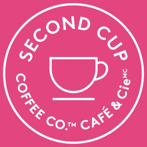 Second Cup Café featuring Pinkberry Frozen Yogurt logo