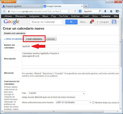 Crear calendarios adicionales en Google Calendar