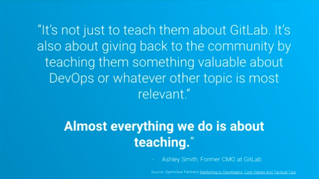 quote from ashley smith former cmo at gitland