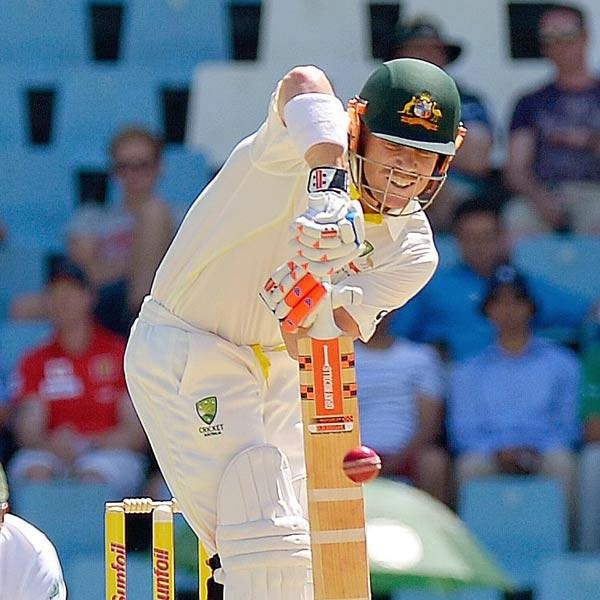  Marsh started his innings when Australia were 24 for two in the ninth over. David Warner hit two boundaries off Dale Steyn in the first over of the match but made only 12 before he was bowled by Steyn, edging an attempted cut into his stumps.