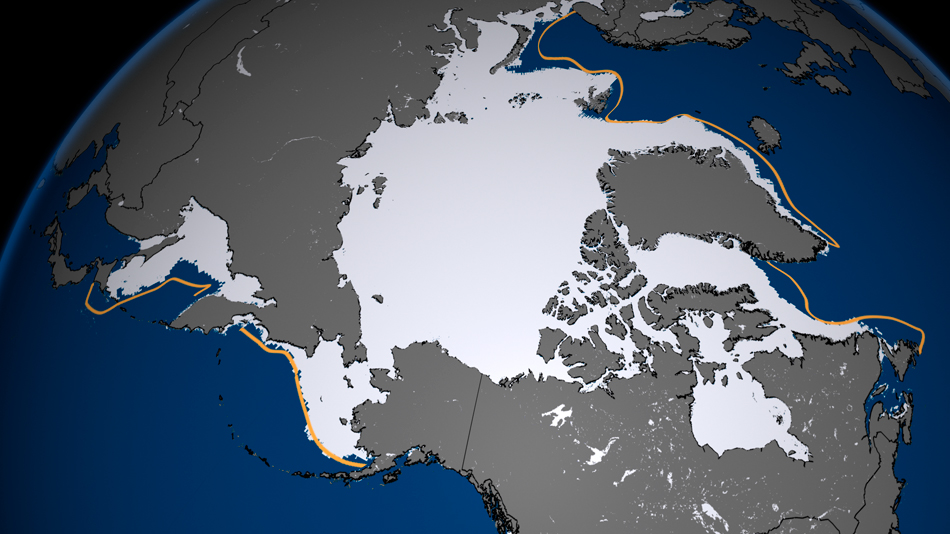 El 15 de marzo se midió el máximo anual de la banquisa ártica. Sexto dato más bajo del registro