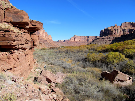 Near the end of the scrambling along Oak Bottom