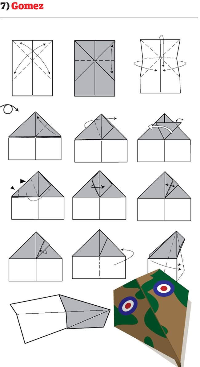 12 formas para hacer aviones de papel 7