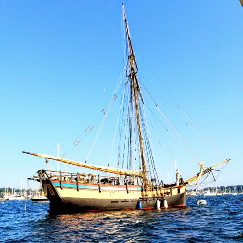 The Providence ship in the Narragansett Bay