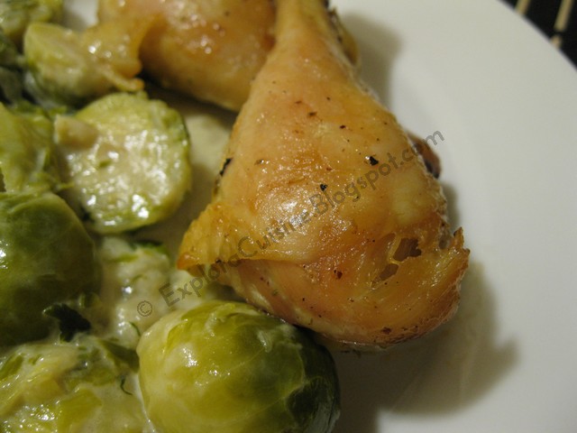 Pulpe de pui cu usturoi si rozmarin (Garlic and rosemary chicken thighs)