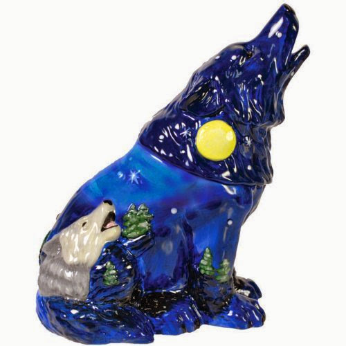  Westland Giftware Call of the Wolf Moon Wolf Cookie Jar, 11-Inch