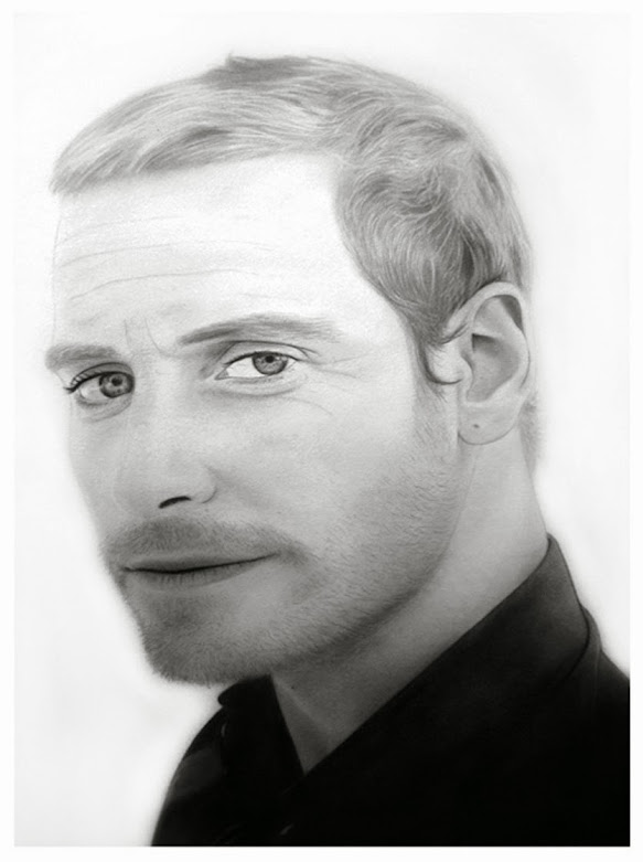 Carmen Ortiz retratista,Retrato de Michael Fassbender