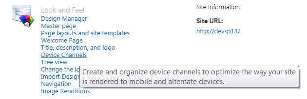 SharePoint 2013 Channels