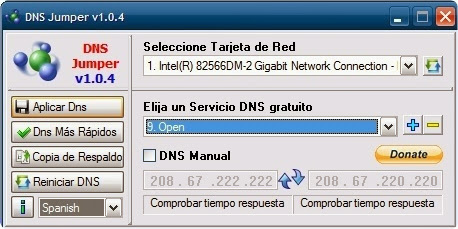 DNS Jumper v.1 Configura los servidores DNS para navegar mas rapido [MEGA] 2013-07-28_01h46_58