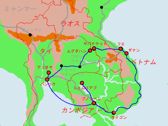 05 ベトナム ラオス カンボジア 1995 世界遺産模型の ばーちゃわーるど