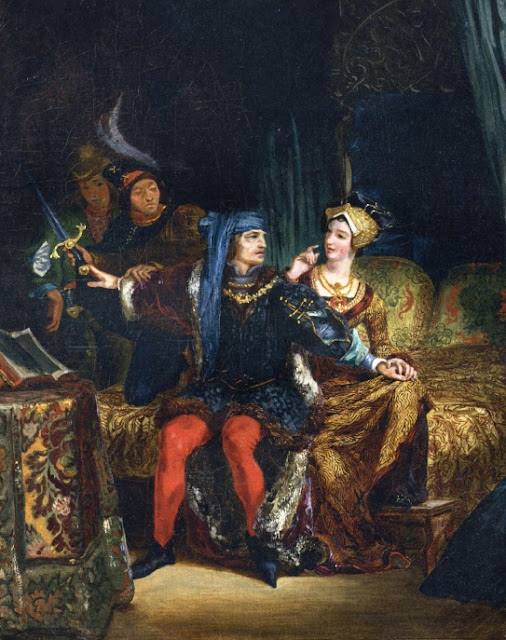 Eugène Delacroix - Charles VI and Odette de Champdivers