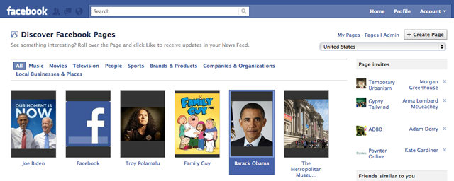 Discover Facebook Pages