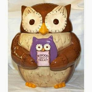  Grasslands Road Crimson Hallow Owl Cookie Jar Empty Full Treats Gift
